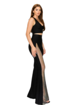 Елегантен дамски комплект Yoncy черен - Image 2