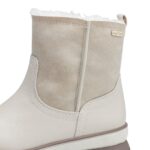 Дамски боти JANA TEX VEGAN-ширина H-Бежови - Image 4