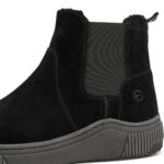 Дамски велурени боти Tamaris COMFORT- WarmInsole+TEX-Wide Fite- черни - Image 4