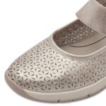 Дамски ежедневни обувки JANA VEGAN ширина H -розови/ златисти - Image 4