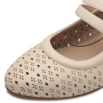 Дамски обувки на ток JANA VEGAN - ширина H бежави - Image 5