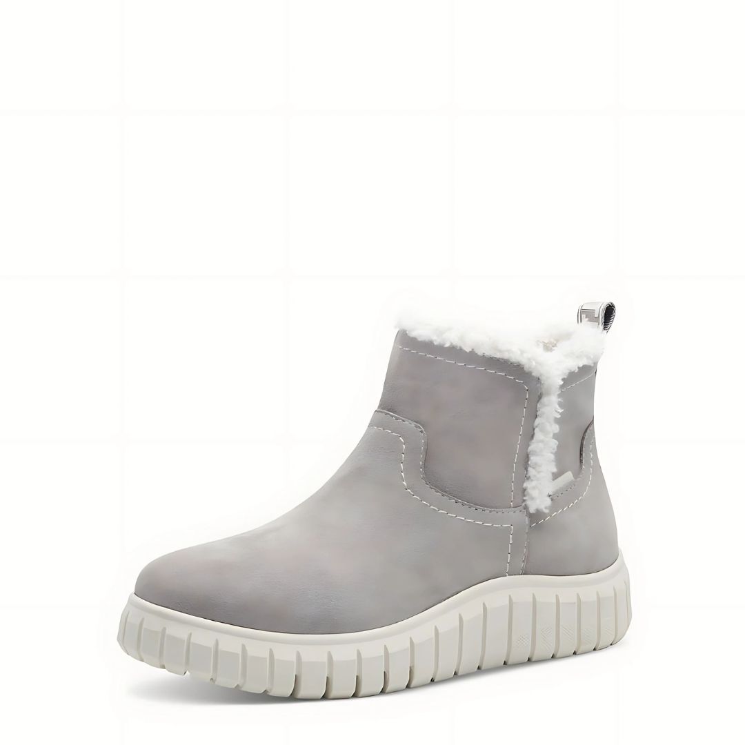 2-76 Дамски боти Tamaris COMFORT- DuoTEX -Wide Fit -сиви велур - Image 1