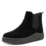 Дамски велурени боти Tamaris COMFORT- WarmInsole+TEX-Wide Fite- черни