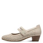 Дамски обувки на ток JANA VEGAN - ширина H бежави - Image 2