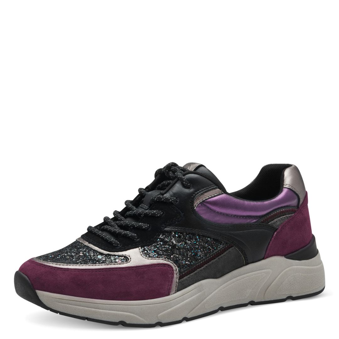 3 Дамски спортни обувки Tamaris -черни/ лилави - Image 1