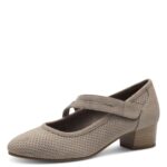 Дамски обувки на ток JANA VEGAN -ширина H - сиви