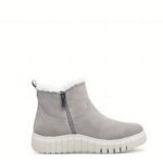 Дамски боти Tamaris COMFORT- DuoTEX  -Wide Fit -сиви велур - Image 4