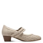 Дамски обувки на ток JANA VEGAN - ширина H бежави - Image 3