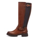 Дамски кожени ботуши Tamaris COMFORT- кафяви - Image 2