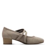 Дамски обувки на ток JANA VEGAN -ширина H - сиви - Image 3