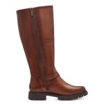 Дамски кожени ботуши Tamaris COMFORT- кафяви - Image 4