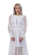 Дамска рокля YONCY- бяла - Image 3