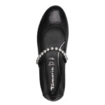 Дамски обувки Tamaris балерина Touch it черни - Image 3