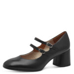 Дамски обувки на среден ток Tamaris ANTISLIDE черни