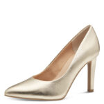 Дамски обувки на висок ток Marco Tozzi FEEL ME- златисти