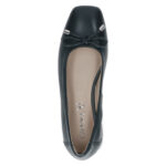 Дамски равни обувки балерина Caprice естествена кожа сини - Image 3