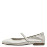 Дамски обувки Tamaris балерина Touch it сребристи - Image 3