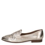 Дамски равни обувки от естествена кожа Caprice златисти - Image 2