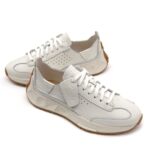 Дамски спортни обувки Clarks Craft Speed естествена кожа бели - Image 9