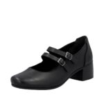 Дамски обувки на среден ток Rieker Antistress 41651-000 ширина F- черни - Image 2