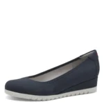 Ежедневни дамски обувки на платформа S.Oliver Soft Foam сини