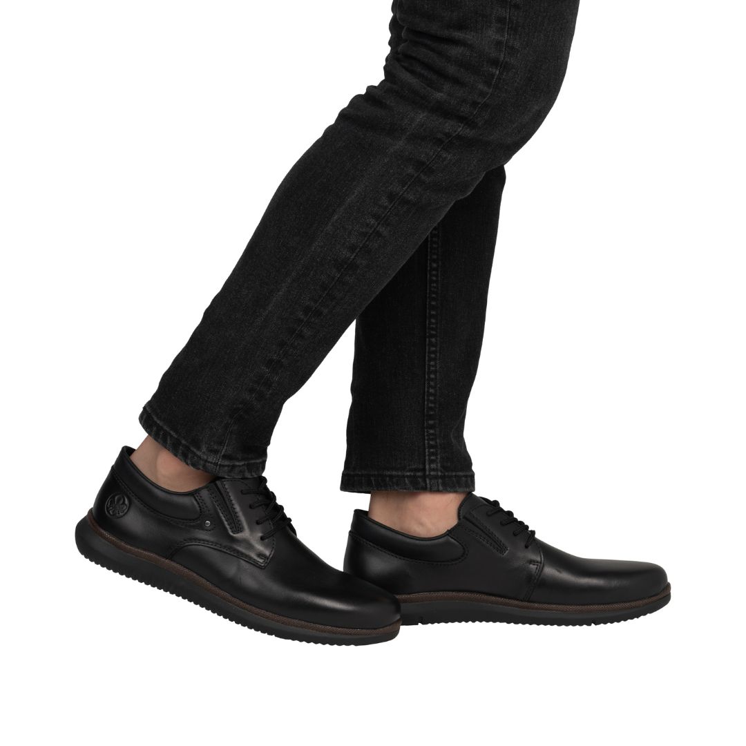 2 мъжки ежедневни обувки Rieker Antistress 10419-00 ширина H черни - Image 1