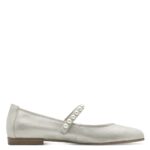 Дамски обувки Tamaris балерина Touch it сребристи - Image 7