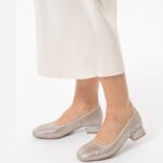 Дамски елегантни обувки Ara ширина H бежови