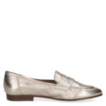 Дамски равни обувки от естествена кожа Caprice златисти - Image 5