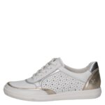 Дамски спортни обувки Caprice естествена кожа бели/сребристи - Image 3