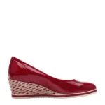 Дамски обувки на платформа Tamaris Essentials червен лак - Image 7