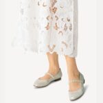 Дамски обувки Tamaris балерина Touch it сребристи