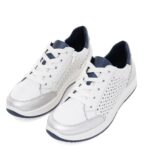 Дамски спортни обувки Ara естествена кожа бели/сини - Image 4