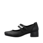 Дамски обувки на среден ток Rieker Antistress 41651-000 ширина F- черни - Image 5