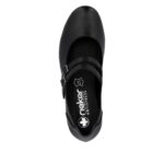 Дамски обувки на среден ток Rieker Antistress 41651-000 ширина F- черни - Image 7