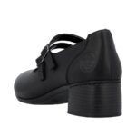 Дамски обувки на среден ток Rieker Antistress 41651-000 ширина F- черни - Image 9
