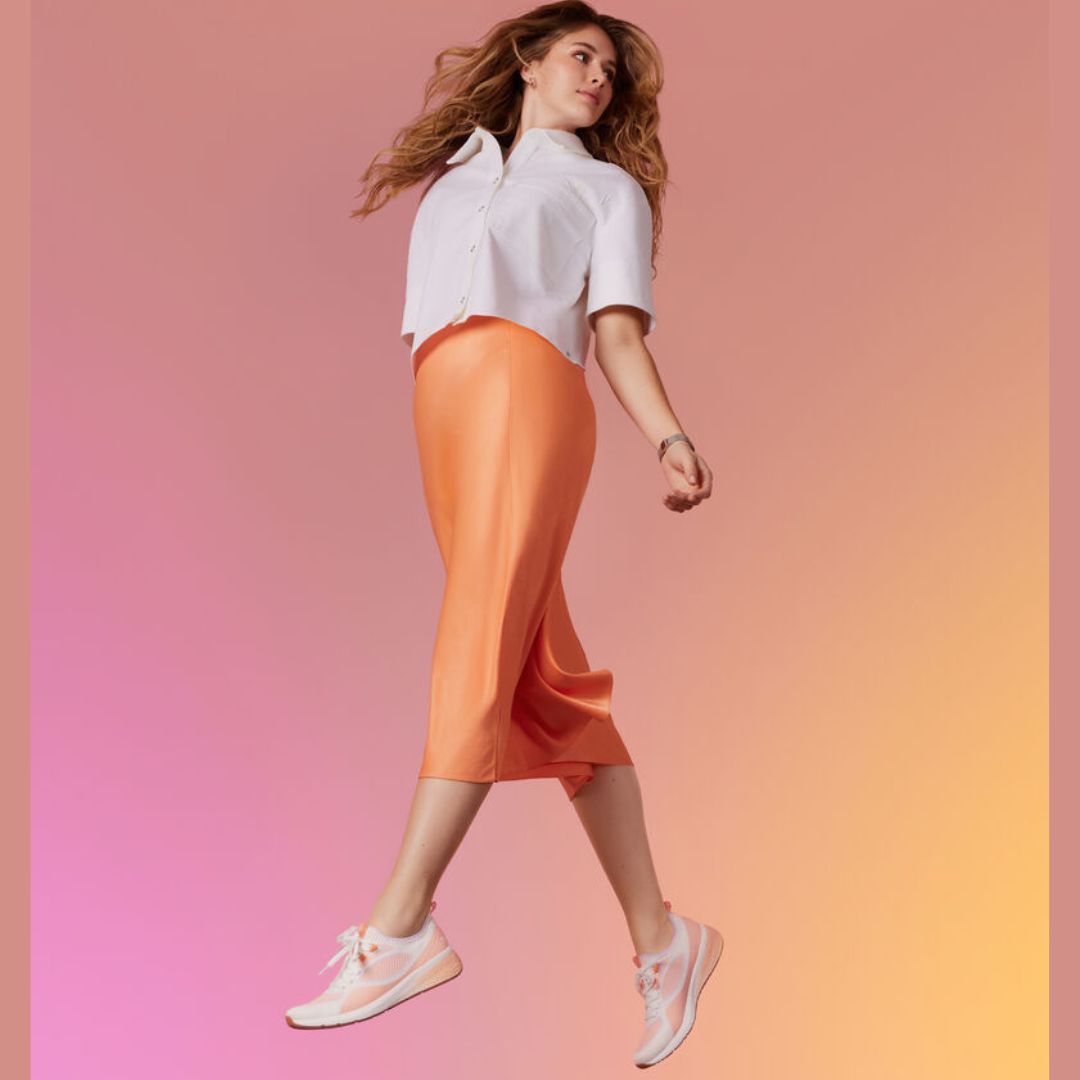 Неозаглавен дизайн (11) Дамски спортни обувки Tamaris Active бели/корал - Image 1