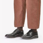 Мъжки обувки Clarks Atticus Lace естествена кожа черни