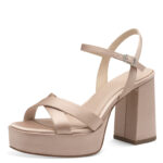 Дамски елегантни сандали на ток Tamaris Touch It розови