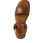 Дамски кожени сандали Tamaris Touch it кафяви - Image 5