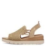 Дамски сандали на платформа Tamaris Touch-it бежови - Image 2