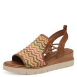 Дамски сандали на платформа Tamaris Touch-it кафяви/цветни - Image 2