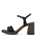 Дамски елегантни сандали Tamaris Touch-it черни/кафяви - Image 2