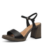 Дамски елегантни сандали Tamaris Touch-it черни/кафяви