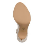 Дамски елегантни сандали на ток Tamaris Heart and Sole сребристи - Image 6