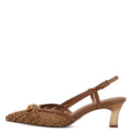 Дамски кожени обувки на ток Tamaris Touch it кафяви - Image 2