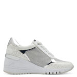 Дамски обувки на платформа Marco Tozzi FEEL ME бели/сребристи - Image 3