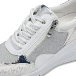 Дамски обувки на платформа Marco Tozzi FEEL ME бели/сребристи - Image 4