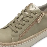 Дамски спортни обувки Marco Tozzi FEEL ME зелени/златисти - Image 4