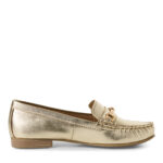 Дамски мокасини Marco Tozzi естествена кожа златни - Image 6